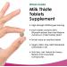 Milk Thistle 4000mg Tablets - 80% Silymarin High Strength - 120 Vegan Capsules - Made in UK - GMO-Free Gluten-Free Supplement - Liver Support - Buy Online on GoSupps.com