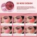 Flower Blush Elegant 3D rose blossom blush 35G Natural Fragrance Pigmented Highlighter Eyeshadow suitable for face day look travel bride makeup stage summer photography - Buy Online on GoSupps.com