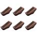 6X Peigne de Poche Bois de Vert Naturel Super Narrow Dent Bois Peignes Statiques Poux Barbe Peigne Coiffure Peigne en Bois de