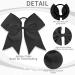 CN Large Cheer Bow 8 Girls Ponytail Holders Jumbo Teams | Black Elastic Hair Ties for Competition Sports - Cheerleaders Hair Bows Accessories - Buy Online on GoSupps.com