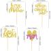 Blumomon 36 Pack Gold Glitter Happy Mother's Day Cupcake Toppers | Mom Cupcake Picks & Decorations | Perfect for Mother's Day Party & Celebrations - Buy Online on GoSupps.com