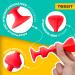 Buy Tossit Game Darts - Durable Silicone Suction Cups in Red Cyan Blue & Yellow | Family Pack for Fun Indoor Play - Buy Online on GoSupps.com