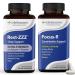 LifeSeasons Rest-ZZZ Extra Strength + Focus-R Bundle Natural Sleep & Brain Support Fall Asleep & Stay Asleep Boost Concentration & Mental Performance Low Dose Melatonin 60 Capsules Each
