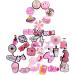 IOKUKI 35 PCS Pink Croc Charms for Girls Women - Aesthetic Shoe Decorations for Crocs, Clogs, Slides, Sandals - Pink Party Favors - Buy Online on GoSupps.com