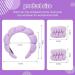 Hope&Luck 4Pcs Spa Headband Set for Women - Purple Terry Cloth Sponge Headband for Face Washing - Bubble Headband with Wristband - Buy Online on GoSupps.com