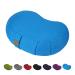 FelizMax Crescent Zafu Meditation Pillow, Zabuton Yoga Bolster, Meditation Cushion, Floor Pouf, Yoga Pillow, Zippered Organic Cotton Cover, Natural Buckwheat, Kneeling Pillow - Large Sky Blue