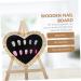 minkissy 1pc Nail Display Board Nail Sample Display Board Finger Nail Tips Holders Nail Art Display Board Practice Manicure Holder Nail Art Showing Board Fingernail Wooden Card Work Desktop 26x18cm Assorted Color - Buy Online on GoSupps.com