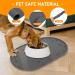 LDYOEN Dog & Cat Bowl Underlay - Waterproof Silicone Feeding Mat 48x30cm - Slip-Resistant Dark Gray - Buy Online on GoSupps.com