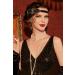 Buy BABEYOND 1920s Headband for Women | Gatsby Costume Accessories | Flapper Feather Hairband in Black - International Shipping - Buy Online on GoSupps.com