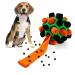 Larimu sniffing ball for dogs sniffing car sniffing toys interactive dog toys portable pet ball toy for small medium -sized dogs pet (orange and black) red and green