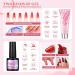 COSCELIA 10PC Multi-Color UV Nail Polish Set with 36W Nail Dryer & Poly Extension Gel Kit | Complete DIY Manicure Accessories for Home & Salon #0179 - Buy Online on GoSupps.com