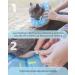Woiworco Adjustable Cat Recovery Collar - Cute Donut Design - Soft Cone for Wound Healing - Elizabethan Collar for Cats - Medium Blue - Buy Online on GoSupps.com