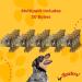 HOWLERS 10cm Pack of 20 Natural Pressed Dog Bone For Dogs | Dog Chews Long Lasting Natural Rawhide Bones | Dog Chew Great With Natural Ingredients 1 count (Pack of 20) - Buy Online on GoSupps.com