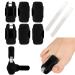 Toe straightening immobilizers (2 pcs) and orthopedic wraps(4Pcs) - Adjustable Straighteners for Curled Toes black