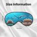 Buy Deep Sea Whales Eye Mask - Soft Elastic Adjustable Sleep Mask for Men & Women - Comfortable Nighttime Black Sleep Mask - International Shipping Available - Buy Online on GoSupps.com