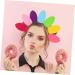 Gadpiparty Sun Flower Headband Lovers Props Make up Colorful Non-woven Plastic Colorful 28X13CM - Buy Online on GoSupps.com