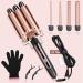 Sixriver 5 in 1 Curling Wand Set Curling Iron with 3 Barrel Hair Crimper Iron and Interchangeable 4 Curling Wands Dual Voltage Crimper Hair Tool with Temp Control for All Hair Types Glove & 2 Clips - Buy Online on GoSupps.com