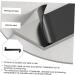 HOMSFOU Towel Holder 2pcs Hook Clothes Hanger Multi-Functional for Door Towel Home Back Hat Rack Over Coat Punch- 21x4.5cm Black - Buy Online on GoSupps.com