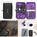 Glamne Manicure Set - 10 in 1 Professional Stainless Steel Nail Clippers Kit with Leather Travel Case | Perfect for Travel - Purple - Buy Online on GoSupps.com
