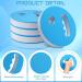 4 Pcs Water Exercise Discs - Hand Held Pool Resistance Set for Adults - Eva Foam Water Aerobic Equipment for Swimming Beginners - White and Blue - Buy Online on GoSupps.com