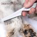 AOSEA 6 Pieces Flea Comb for Cats Dogs Lice Combs Fine Tooth Comb Grooming Set Remove Float Hair Tear Marks Tick Removal Tool White - Buy Online on GoSupps.com