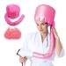 Hair Dryer Combo for Drying Curly Hair Adjustable Net Plopping Cap Hair Dryer Hooded Diffuser Cap Suitable for All Hair Types (Pink) 1+1 Pink