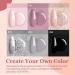 Modelones 6 Color Dip Powder Nail Kit Starter Set | Nude Pink Glitter | Base/Top Coat Activator | French Manicure DIY Salon Golden - Buy Online on GoSupps.com