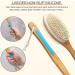Jekayla Long Handle Back Scrubber for Shower - Exfoliating Body Brush for Men and Women - Soft and Stiff Bristles - Blue - Buy Online on GoSupps.com