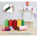 ilauke 50Pcs Bobbins Sewing Threads Kit - 400 Yards Polyester Thread Spools - Prewound Bobbins with Case for Brother Singer Janome - 25 Colors - Buy Online on GoSupps.com