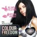 Colour Freedom Metallic Black Permanent Hair Dye with PurePlex. Ultra Glossy Conditioning Hair Colour. 100% grey coverage. By Knight & Wilson. - Buy Online on GoSupps.com