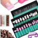 PROFICO Cutter Set for Nail Cutters 117 Pieces Diamond Stone Felt Cutter with Sanding Caps and Brush Set for Nail Styling Manicure Pedicure Nail Care Acrylic Nails Hybrid Nails Gel Nails