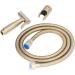 Hand Bidet Set - Stainless Steel Bidet Sprayer with Adjustable Water Pressure | Portable Space-Saving Design | Easy Installation - Gold Finish - Buy Online on GoSupps.com