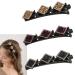 ZOADLE Sparkling Crystal Stone Braided Hair Clips Set - 4PCS Rhinestone Duckbill Hairpin Barrettes for Women - Buy Online on GoSupps.com