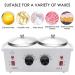 Professional Dual Wax Warmer Heater for Hair Removal - Salon Quality SPA Equipment with Adjustable Temperature Set - Includes 100 Wax Applicator Sticks - 101 Piece Set - Buy Online on GoSupps.com