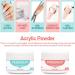 PEACECOLOR Complete Nail Kit 2 * 8g Pink and Clear Nail Kit for DIY Nail Decoration Kit PE1050 - Buy Online on GoSupps.com