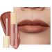 Oulac liquid matt lipstick brown apricot lipstick long-lasting with kiss intensive color delivery precise applicator matt finish vegan gluten-free Liquid Lipstick 4.5 ml (M04) (M04) Sensual Kiss