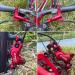 JFOYH 4-Piston Hydraulic Disc Brake Set for Mountain Bike | 160mm Rotors | Pre-Bled Kit | Red | Left-Rear & Right-Front - Buy Online on GoSupps.com