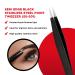SEKI EDGE SS-501 Black Stainless Steel Point Tweezer - Precision Tweezers for Perfect Hair Removal - Buy Online on GoSupps.com