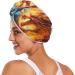 Super Absorbent Blue Red Fire Dragons Hair Towel 2 Pack | Quick Dry Hair Turbans for Women & Girls - Buy Online on GoSupps.com