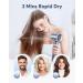 Bopcal Ionic Blow Dryer - High-Speed 110 000 RPM Hair Dryer for All Hair Types | 200 Million Negative Ions Lightweight & Quiet 1500W Thermo-Control - Fast Drying in Silver - Buy Online on GoSupps.com