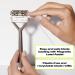 Leaf Chrome Razor - Plastic-Free Three-Blade Pivoting Head Razor | Women & Men - Buy Online on GoSupps.com