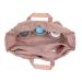 Casual Baby Stroller Organizer Diaper Bag - Small Multi-Talent Bag with Diaper Pad in Soft Stripes Rose - Buy Online on GoSupps.com