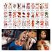 Xhwykzz Halloween Horror Wound Zombie Fake Scar Cuts Temporary Tattoos - 30 Sheets - Buy Online on GoSupps.com