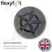 Flexyfoot Grey 25mm Shock Absorbing Crutch Ferrule - Improved Grip, Safety, and Comfort - Available in Various Sizes and Colours - Buy Online on GoSupps.com