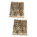 TOVINANNA 2pcs Set 12pcs Eyeliner Pencil with Brush Eyebrow Pen Brow Pencil Water Proof Iron Tube