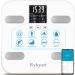 Scale for Body Weight and Fat, Rykyart Touch Screen & App Dual-Mode Scale with 18 Body Data,400 Ib Bluetooth BMI Weight Scales, Digital Bathroom Scale Sync with Fitness App,Smart Scale for Weighing