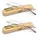 Lightweight Portable Metal Reading Glasses with Pocket Case for Men Women 2pk-gold 1.0 Diopters