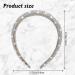 Sibba Rhinestone Headband - Sparkly Crystal Bling Hair Band for Women and Girls (Silver) - Buy Online on GoSupps.com