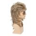 Men's Mullet Wig - Blonde Curly 70s & 80s Punk Rocker Costume | Disco Fancy Party Wig | International Shipping Available - Buy Online on GoSupps.com