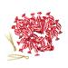 KALLORY 90 Pcs Christmas Red Candy Red Garland Red Ornament Adorable Xmas Hanging Candy Delicate Crutch 7x3cm Red